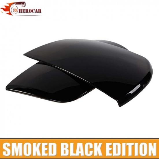 2 szt. Obie strony Pokrywa Lampy Reflektora Listwa Dekoracyjna Do Chevy Camaro 2010-15 Dymiony Czarny