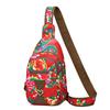 Chest Bag for Women 2025 New Korean Version Casual Big Flower Crossbody Bag for Women, Versatile Large Capacity Crossbody Fashionable Bag
