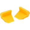 Aramox 4Pcs Tyre Changer Clamping Jaw Protector Yellow Inserts Jaw Clamp Cover Protector Wheel Rim Guard for Tire Changers