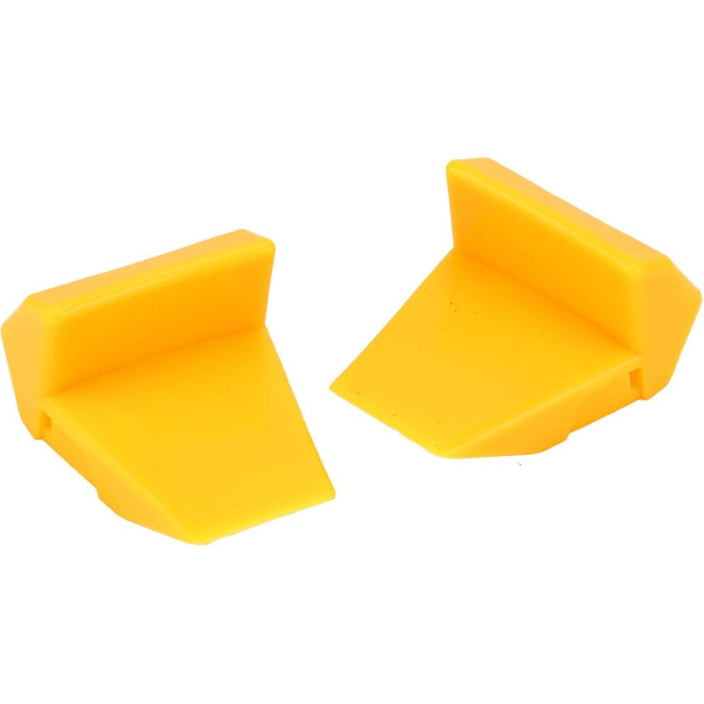 Aramox 4Pcs Tyre Changer Clamping Jaw Protector Yellow Inserts Jaw Clamp Cover Protector Wheel Rim Guard for Tire Changers