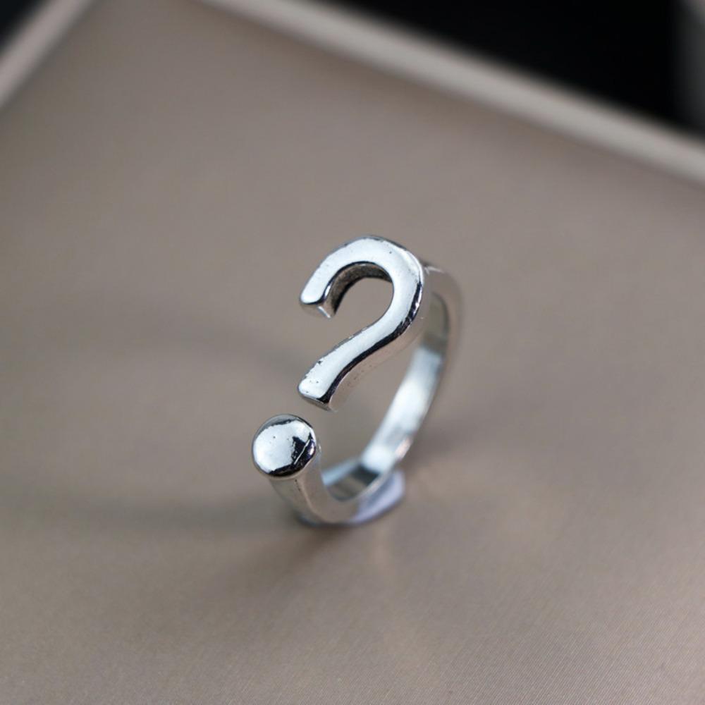 European and American Men's Trendy Metal Ring, Retro Style Cool and Handsome Design Totem Geometric Men's Ring