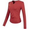 Women's Quick-Dry V-Neck Slimming T-Shirt for Running and Yoga