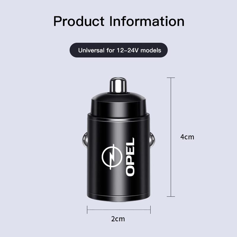 BBHO4 100W Mini Car Charger - Suitable for Opel Corsa D Astra Insignia Mokka Adam Combo OPC Vauxhall Vectra H G J Antara C Zafira A