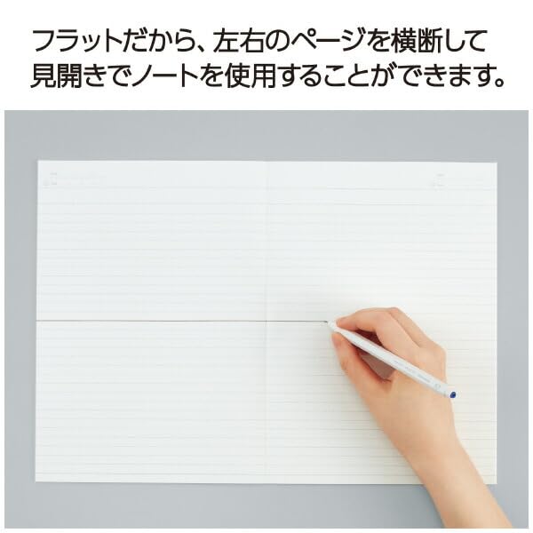 KOKUYO Campus Flat Dotted Ruled of Notebook, Lines, B-ruled, Blue, No-FL3CBT-B [Set 10]