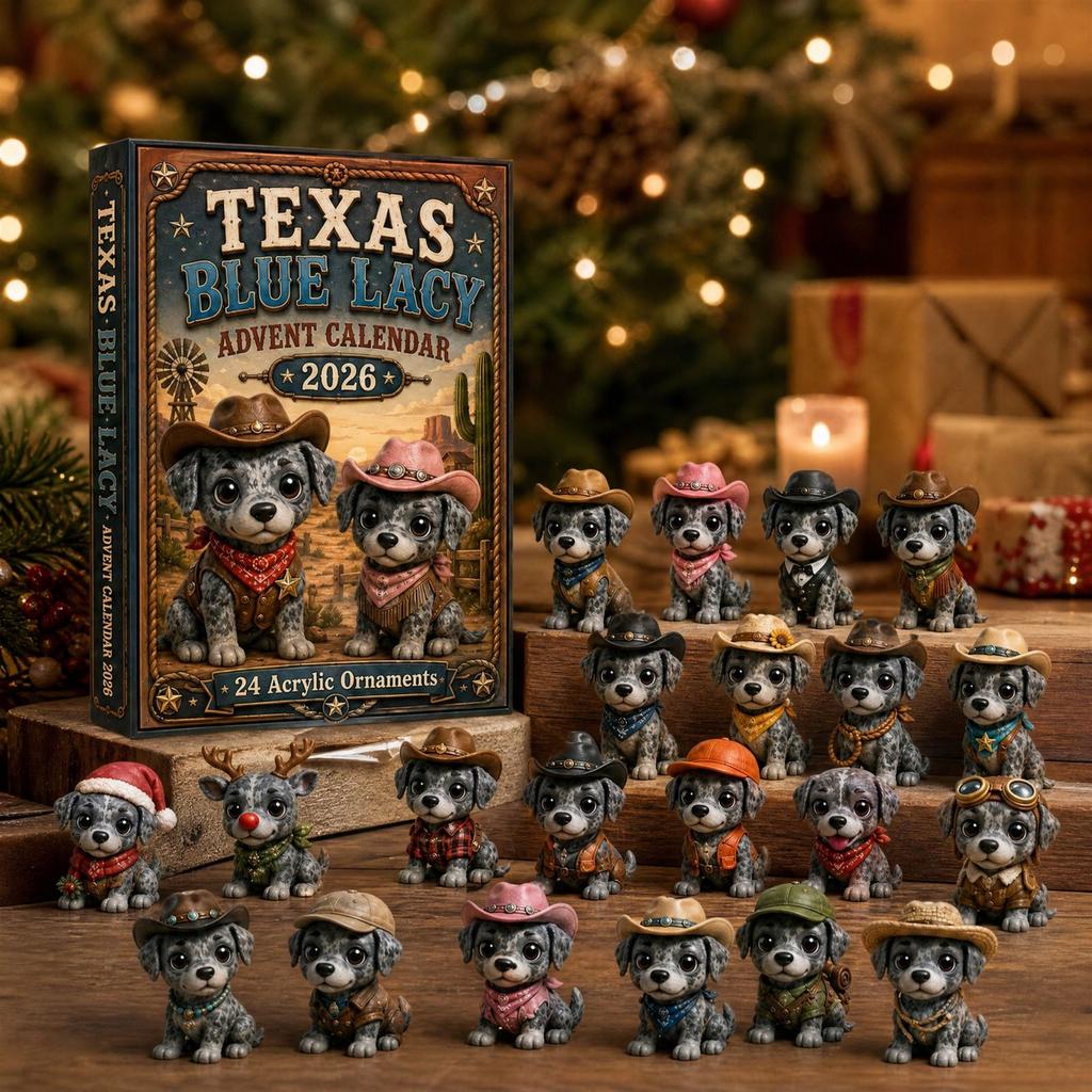 Hund Weihnachts-Adventskalender, 2er-Pack Sammler-Spielzeugfiguren für Kinder