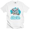 Cool Save The Koalas Tshirt Unisex Round Neck Short Sleeve Koala Bear T Shirt Animal Graphic Tshirt Soft Cotton Slim Fit Tee Tops