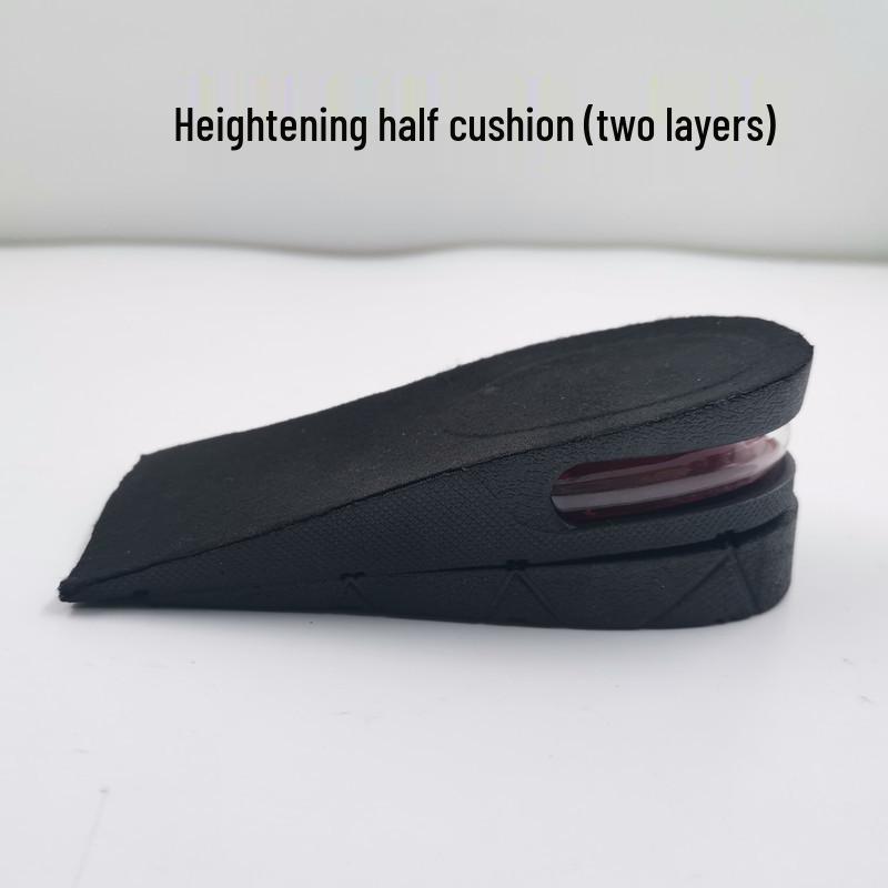 Height Boosting Sports Insoles: Shock-Absorbing, Invisible Air Cushion with Three-Layer, Four-Layer, and Half Pad Options for Men and Women
