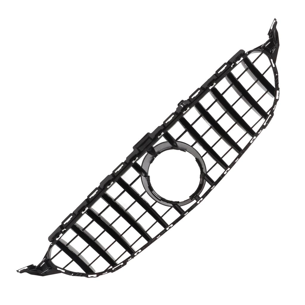 For Panamericana GT   Grille Replacement for   C Class W205 C205  05 PreFacelift 20152018(Gloss Black )