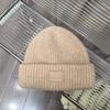 Autumn and Winter Wool Hat Women's Loose Sticker Big Head Circumference Beige Cold Hat Warm and Thickened New Ear Protection Knitted Hat