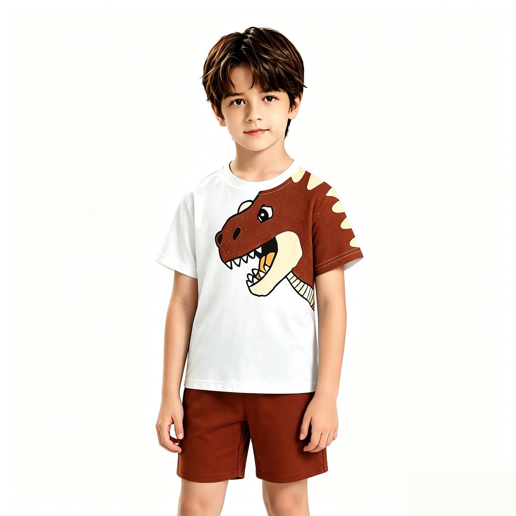 Boys' Short Sleeve T-Shirt Summer Fashion Tee for Casual Everyday Wear