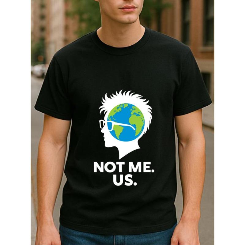 

Men S T-Shirt with an Industrial Design Featuring Earth-Themed Prints, Designed for Sports with Moisture-Wicking And Quick-Drying Properties 4XL чорний