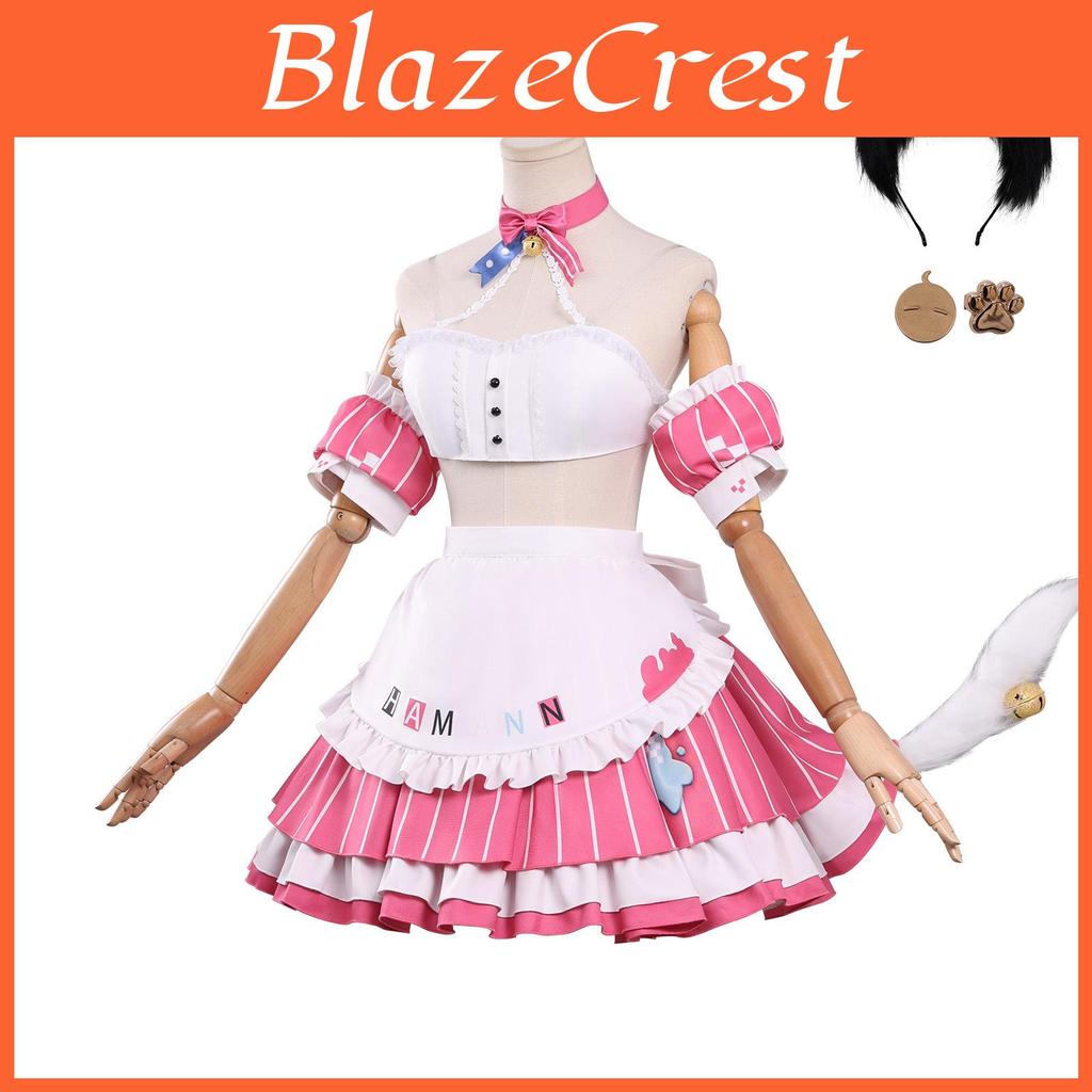 Azur Lane Uss Hammann Cosplay Costume For Halloween Role Play With Polyester Fabric For Game Events