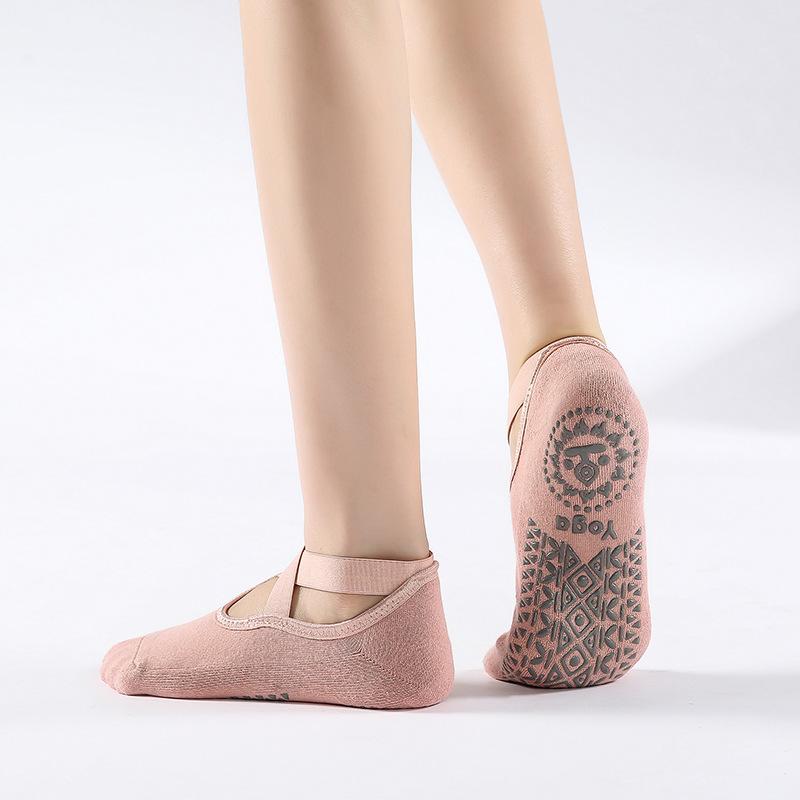 1/3/5pairs Women Yoga Anti-slip Socks Ladies Ventilation Ballet Dance Gym Fitness Pilates Cotton Socks Bottom Velvet Dance Socks