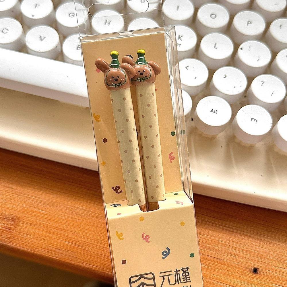 Cartoon Animal Chopsticks Bamboo Non Slip Chopsticks New Long Chopsticks  Tableware