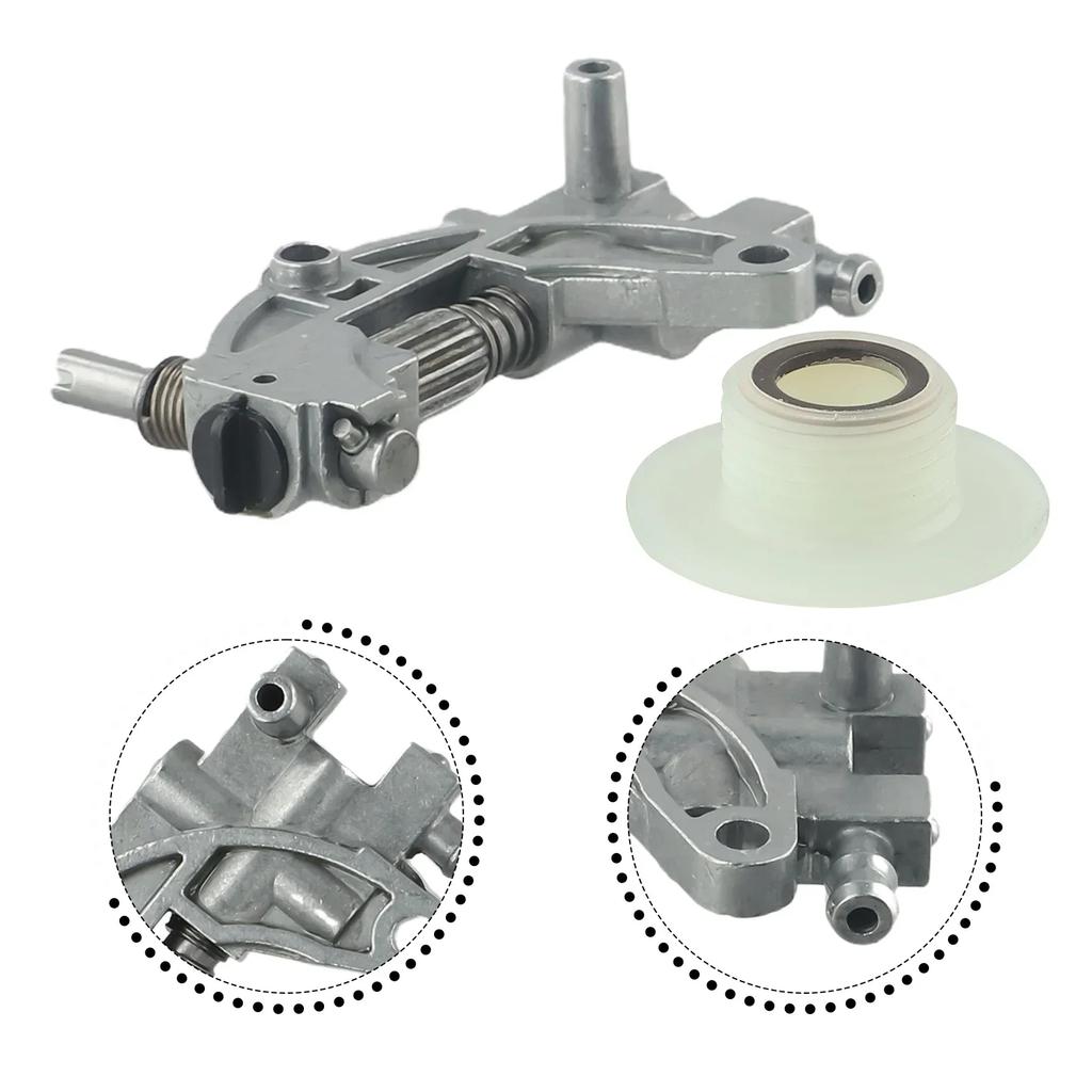 Chainsaw Oil Pump With Worm Replacement Drive Gear Fits For Chain Saw 5200 4500 5800 52cc 45cc 58cc Gasoline Chainsaw Spare Part