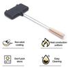 Long Handle Sandwich Pan Aluminum Alloy Double Pie Cooker Portable Campfire Sandwich Maker Mountain Pie Maker Camping Cookware