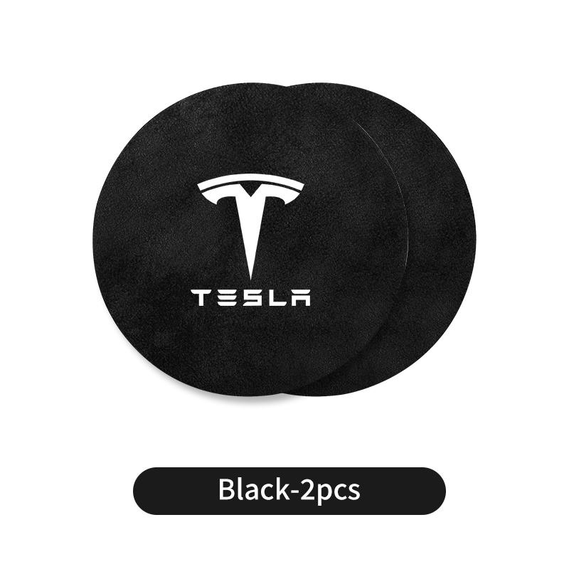 2PCS Car Valve Coaster Water Cup Holder Anti-slip Pad Mat For Tesla Model 3 Model S Model X Model Y Roadster Bonina Coil Juguete