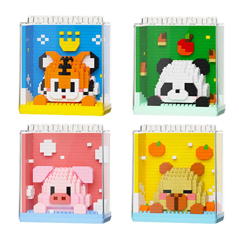 

Non-Toxic Block Animals Building Blocks Capybara Tiger Penguin Educational Toy Gift Parent-Child Interaction Stem Learning Toys For Kid