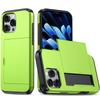 Carteira Push Pull Slot para Cartão Capa de Telefone de Cor Sólida Luxuosa Para iPhone 16 Pro Max E 14 11 12 13 15 Pro Max Mini Bumper Capa Traseira