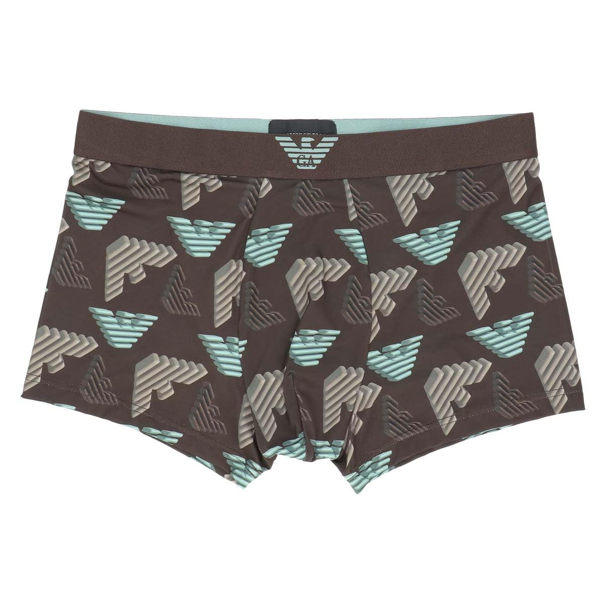 

Мужские боксеры Emporio Armani ALL OVER MICROFIBER, размеры S/M/L, застежка спереди, европейские размеры, 54059972, коричневый