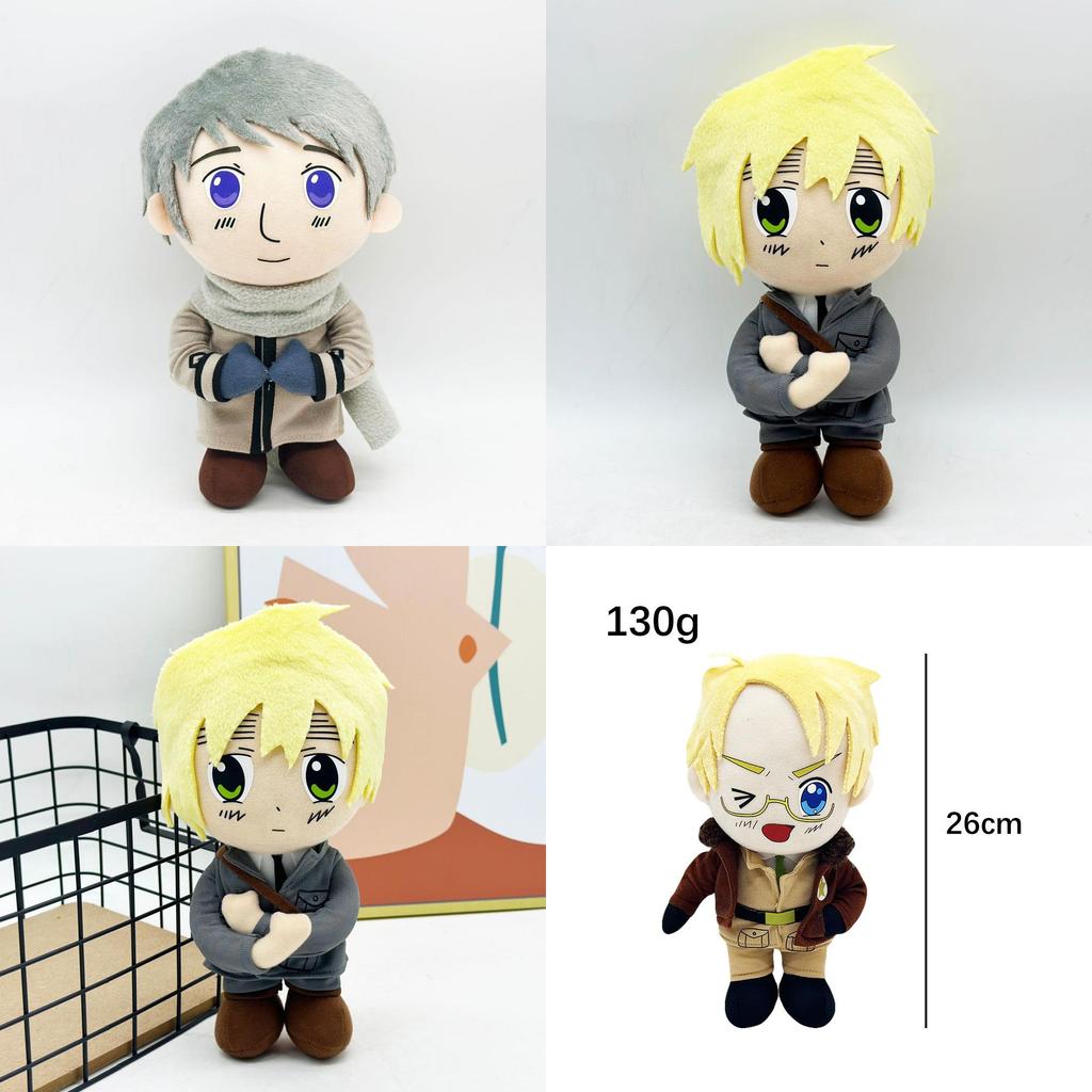 Powers Hetalia Axis Plush Doll With Pp Cotton Filling For Home And Office Decor