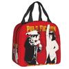 Custom Vintage Film Quentin Tarantino Lunch Box Pulp Fiction Kill Bill Thermal Cooler Food Insulated Lunch Bag Portable Tote Bag