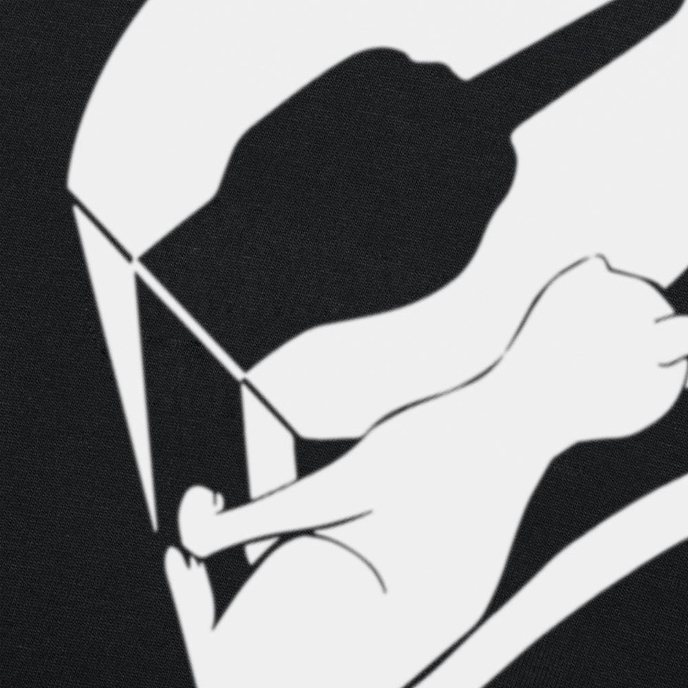 Funny Cat Shadow I Hate People Middle Finger T Shirts Men Cotton Humor Streetwear Tee Shirt Short Sleeve Unisex Loose Clothing