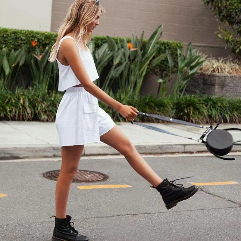 New New Arrival Fashion Wind Casual Fashion Set Cropped Tank Top Shorts Two-piece Set Vest Shorts Set