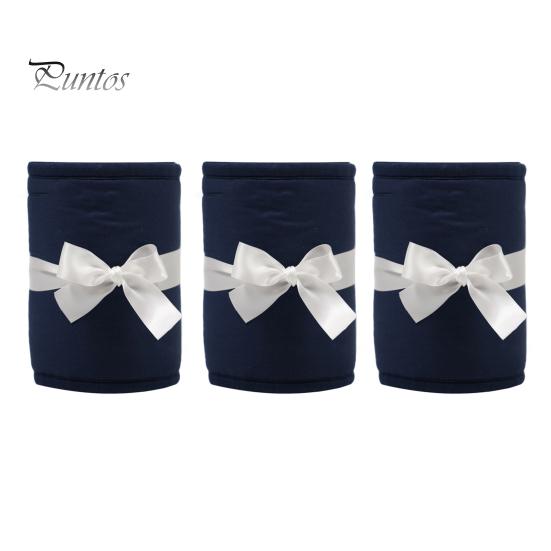 Baby Crib Bumper Pads 3 Pcs Bumper, Soft Cotton Breathable Sleep Barrier Child Safety Strip for Toddlers, Liner Edge Protector with Adjustable