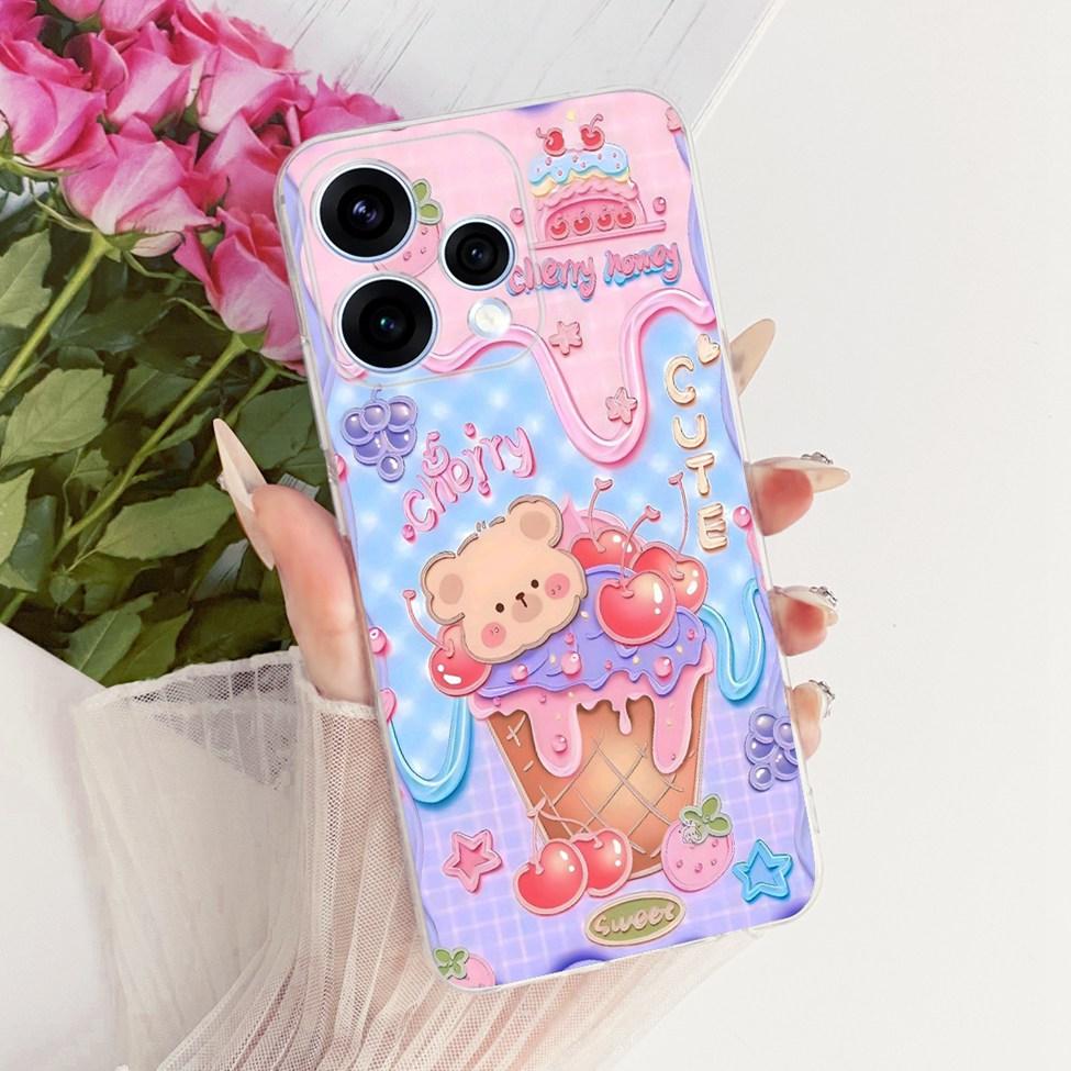 For Oppo Reno 15 5G Case Cover Transparent Fashion Butterfly Cute Cat Cool Painted Soft Bumper For Oppo Reno 15 CPH2825 Casing