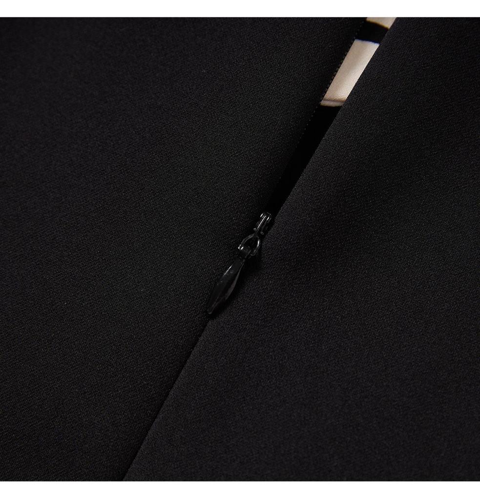 Intellectual Commuting Smart Formal Dress with Detachable Collar - Early Autumn Collection