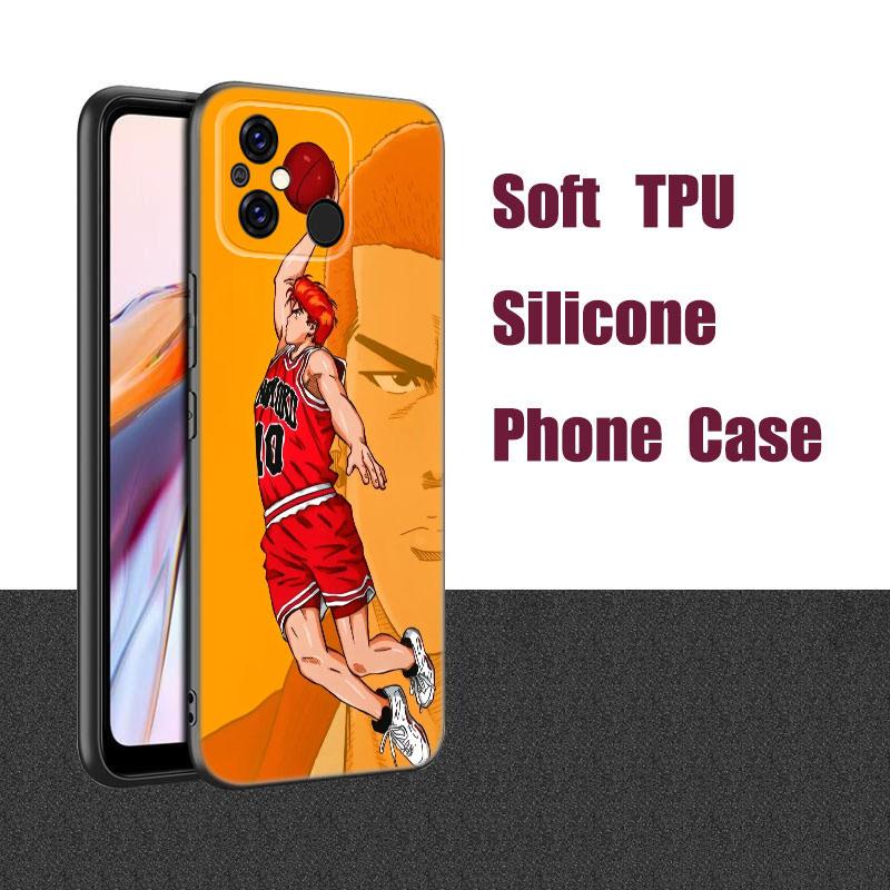 Anime Slam Dunk Black Silicone Phone Case For Xiaomi Redmi 7A 8A 9A 10A 11A 9C 10C 12C 13C 11 Prime A1 A2 Plus 12 4G Note 9T 12R