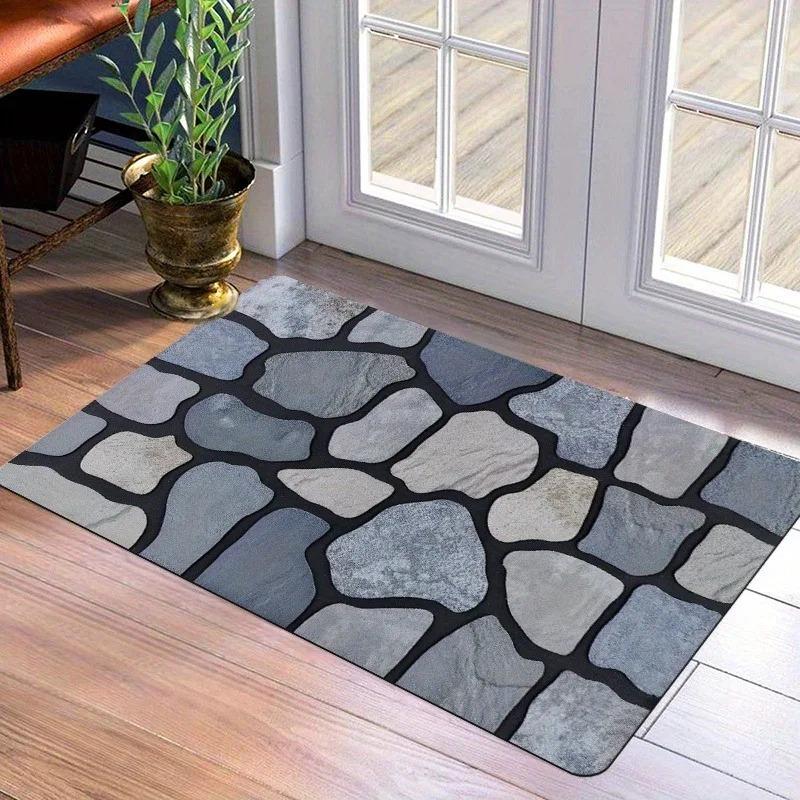 1PC Teddy Dog Pattern Door Mats Kitchen Rugs Non-Slip Pop arts design Bedroom Rugs Bath Mat Carpet for Home Sink Laundry Decor