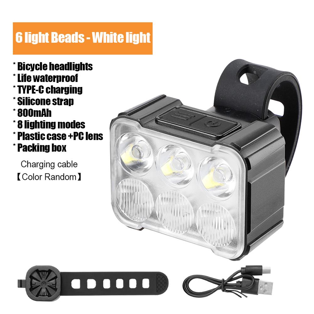 Bicycle Lights Rechargeable Bike Headlight Taillight Bicycle Front Rear Light Cycling Lantern MTB Bike Lamp for Night Riding