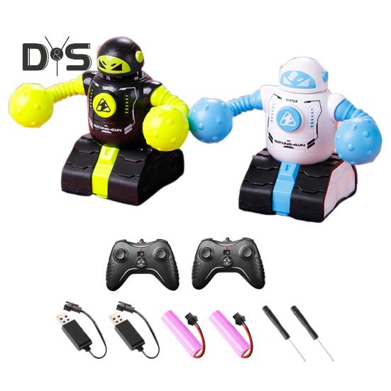 

2 шт., детский робот с дистанционным управлением, игрушка для бокса на 2 игрока, катапультирующийся робот, игрушка для малышей, интерактивная электрическая игрушка-робот с частотой 2,4 ГГц и светодиодным светом и звуком 2pcs