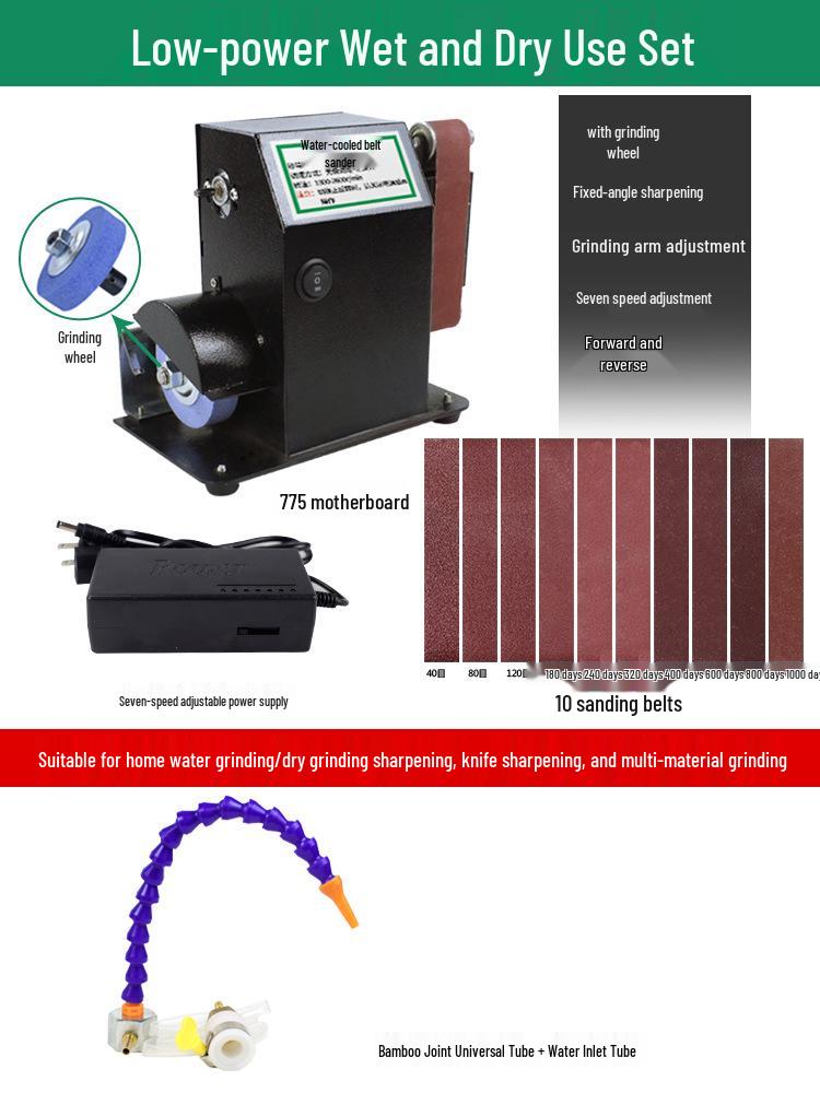 Water-Cooled Electric Sharpener: Automatic Belt Grinder for Scissors & Multipurpose Household Use