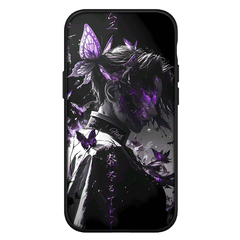 For Samsung Galaxy S24 S23 iPhone 16 15 14 Xiaomi Redmi Note 13 12 11 10 Plus 9 Pro Max X XR Telefondeksel Kochou Shinobu Demon Slayer OPPO Huawei Deksel