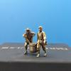 Brass Farmer Carrying A Bamboo Basket Miniature Landscape Figure Model Artificial Hill Ancient Style Scenery Decorative Ornament