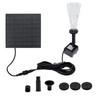 Solar Aquarium Wave Maker Easy Installation with 6 Nozzles Water Pump Filter Multifunctional Decorative Props for Outdoor Garden