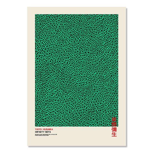 

Яёи Кусама абстрактные линии в горошек, холст, художественный выставочный постер и принт, бесконечность в горошек, картина, настенная живопись, домашний декор для комнаты 21cm×30cm NoFrame
