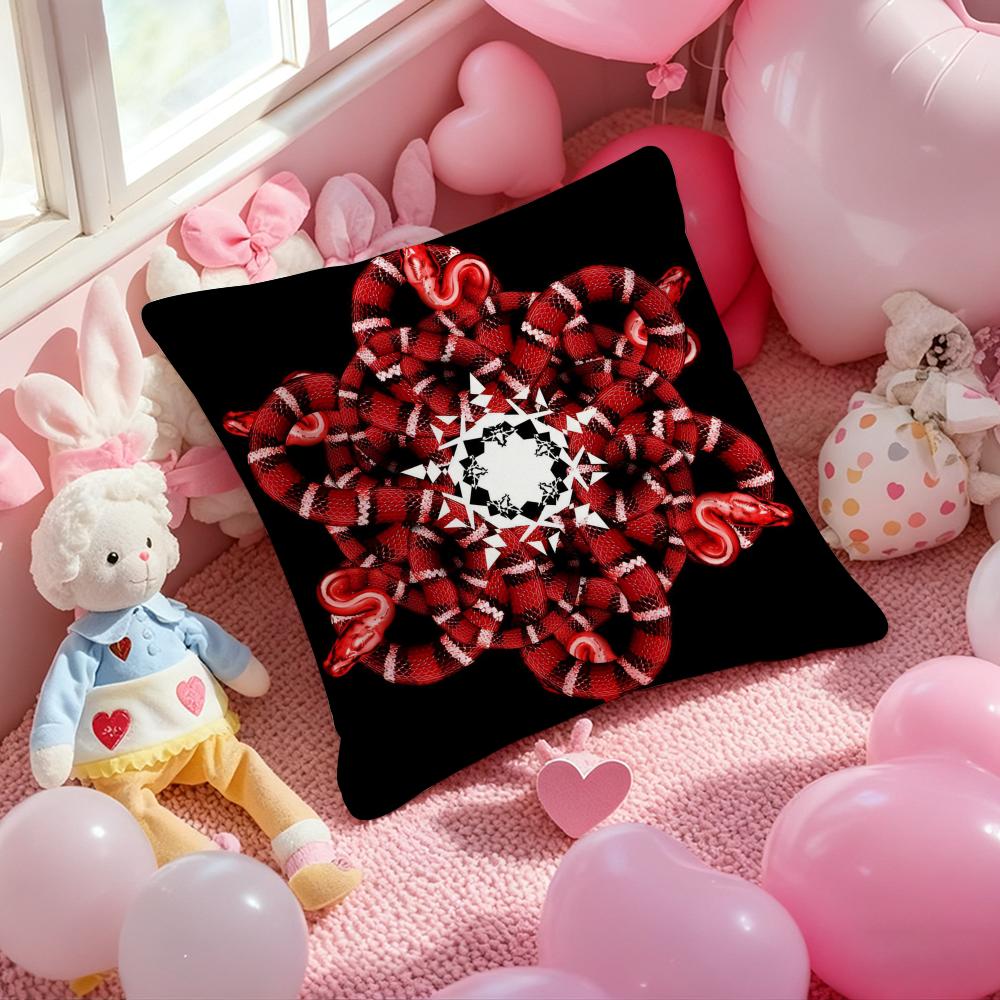 M-Marcelo Burlon Trend Brand Cushion Cover Pattern Printed Pillowcase for Living Room Sofa Cushion Cover & Bedroom Decor