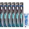 Systema Toothbrush Regular 4-row Set 6 Floss Included Slim Head Ultra-fine Bristles Periodontal Disease