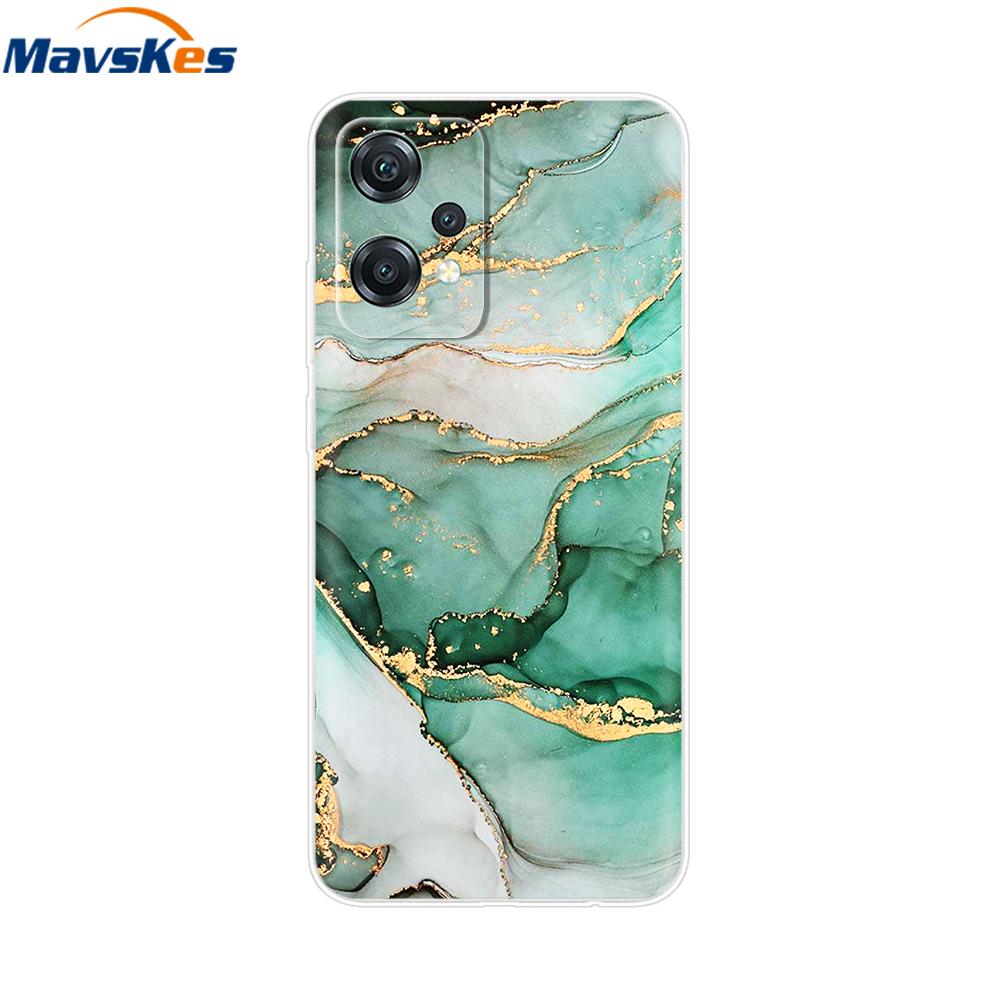 For OnePlus Nord CE 2 Lite 5G Case Cover for OnePlus Nord 2T Marble Transparent Soft Clear Silicone Phone Cases Funda Bumper
