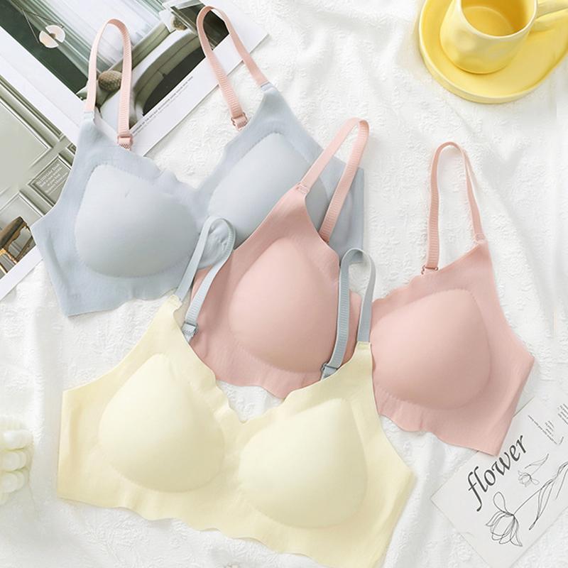 

Бесшовный бюстгальтер пуш-ап, сексуальный бюстгальтер для женщин, мягкий беспроводной бюстгальтер без косточек, нижнее белье для девочек, удобное нижнее белье с тонкими чашками