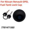 7701471585 Petrol Fuel Tank Lock Cap With 2 Keys For Nissan Interstar Primastar For Renault Clio Megane Master Twingo For OPEL