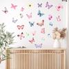 1Pc Watercolor Butterflies Wall Stickers Room Decor for Kids Room Bedroom Wall Decoration Nursery Living Room Wall Decals DIY