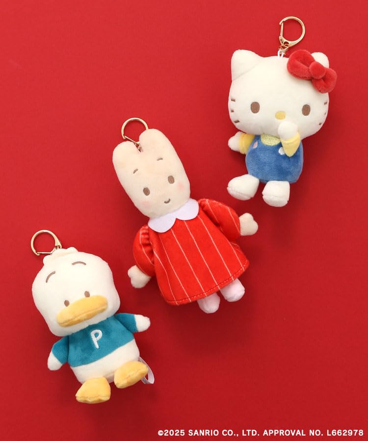 Sanrio Characters Mascot Charm Keychain [Bleu Bleuet] (Hello Kitty)