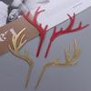 Hochzeits- und Babyparty-Dekoration mit Elchmotiv aus Acryl, gold-silberne Weihnachtsdekoration, Tortenaufsatz, Hirschgeweih-Partyartikel