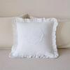 French Lace Cushion Cover Washed Material Bedroom Pillow Shell Comfortable Pillow Cover