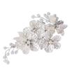 Braut Kristall Perle Blume Haarspange Haarschmuck Hochzeit Haarschmuck Luxus